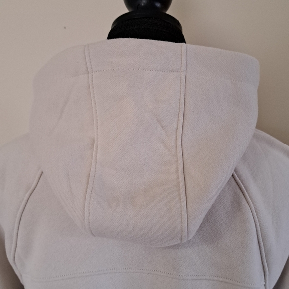 Lole Haf Zip Pullover Sweatshirt Women's XS Beige Cozy Neutral Hooded Top NWT - Picture 6 of 14